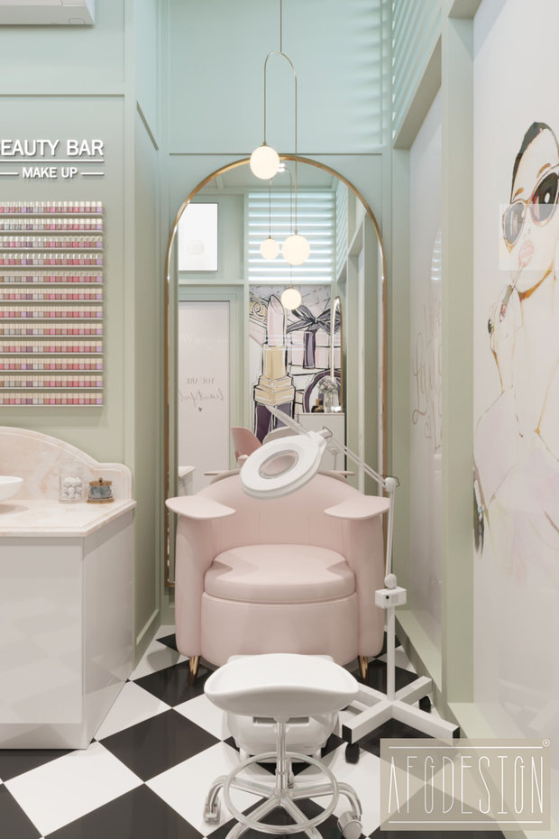 Фото из портфолио Wow Beauty Bar – фотографии дизайна интерьеров на INMYROOM