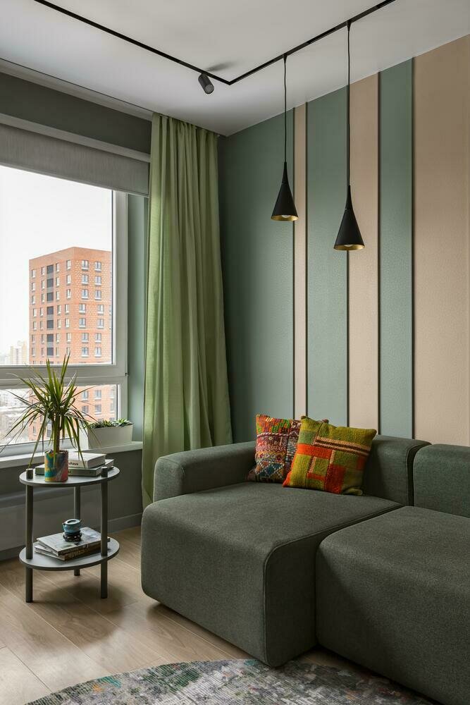 Фотография: Гостиная в стиле Современный, Квартира, Проект недели, Москва, Монолитный дом, 2 комнаты, до 40 метров, CHE.Homedesign, Дарья Дубинкина – фото на INMYROOM