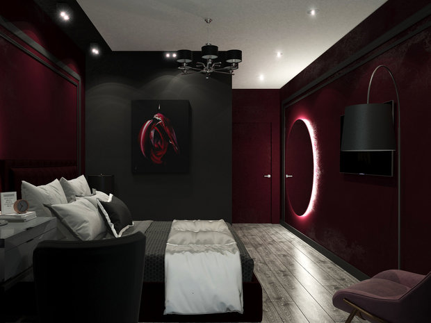 Фото из портфолио Cherry bedroom – фотографии дизайна интерьеров на INMYROOM