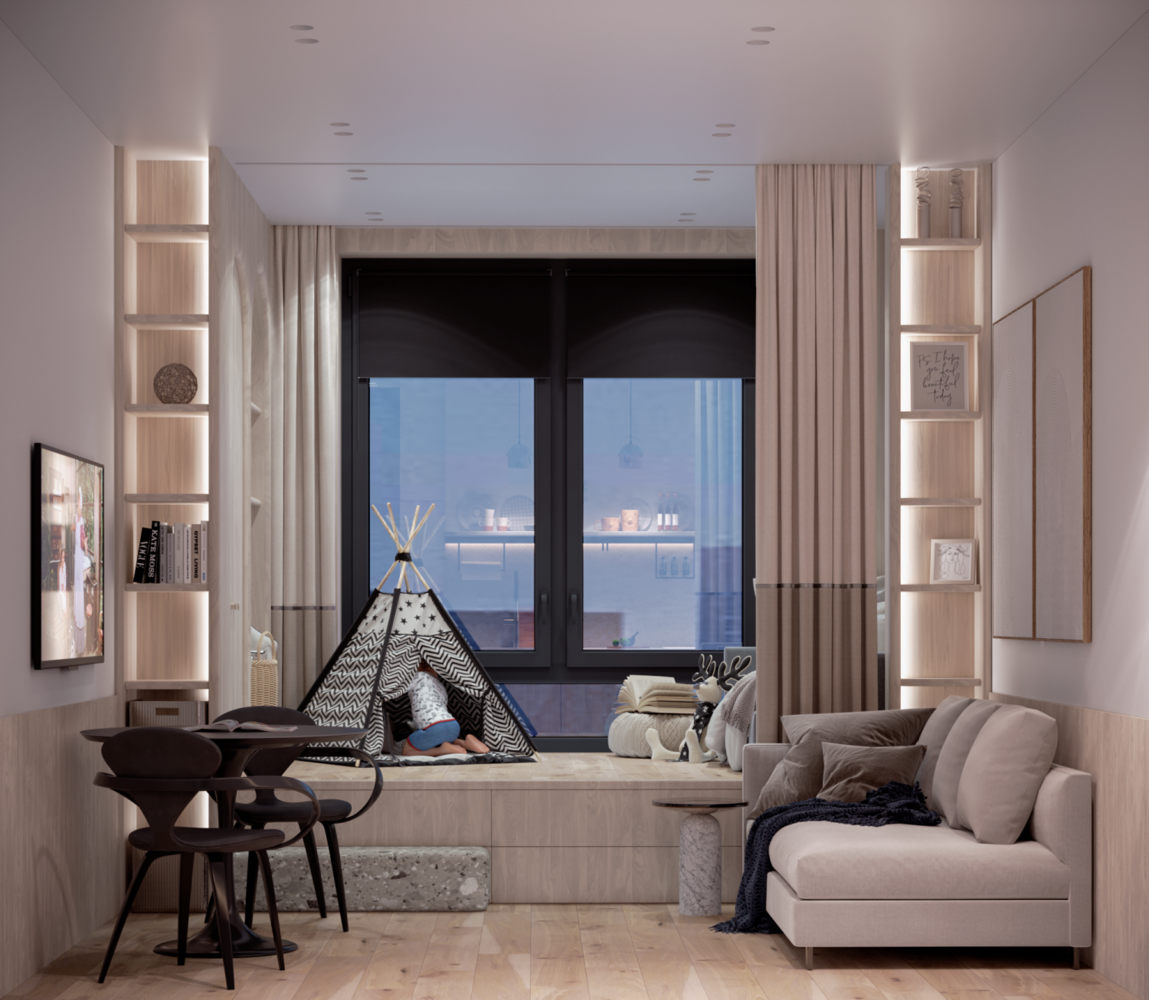 Фотография: Гостиная в стиле Современный, Малогабаритная квартира, Квартира, Студия, Проект недели, Москва, до 40 метров, DESIGN BŪRO MIRONOVA – фото на INMYROOM