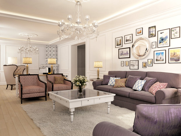 Фото из портфолио Неоклассика – фотографии дизайна интерьеров на INMYROOM