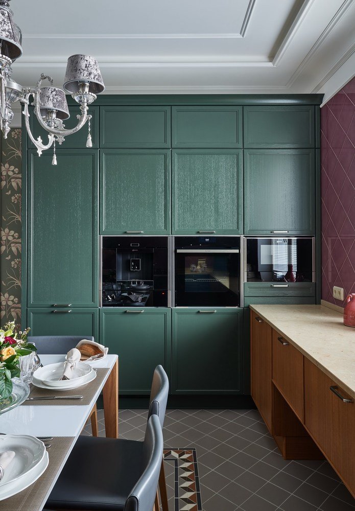 Фотография: Кухня и столовая в стиле Современный, Эклектика, Квартира, Проект недели, Калининград, 4 и больше, Более 90 метров, Виктория Лазарева – фото на INMYROOM