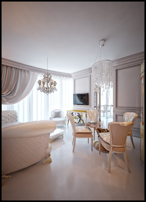 Фото из портфолио Классика в белом – фотографии дизайна интерьеров на INMYROOM