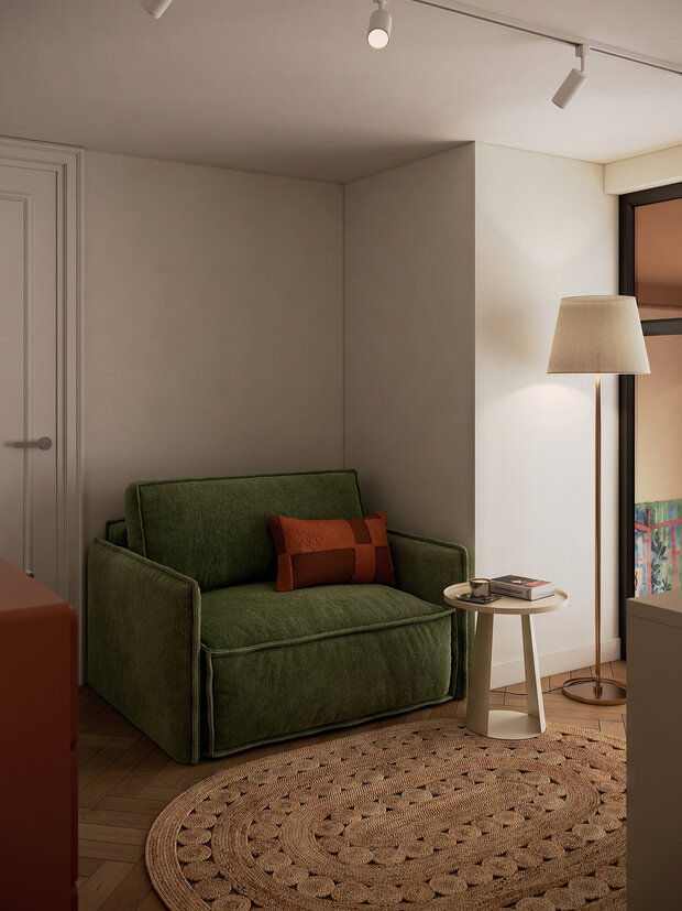 Фотография: Кабинет в стиле Современный, Квартира, Проект дня, Московская область, Ирина Собыленская, 4 и больше, 60-90 метров, эклектичный с элементами этники и современного дизайна – фото на INMYROOM