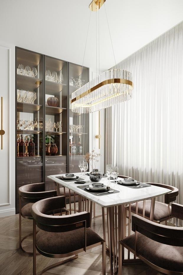 Фото из портфолио Современная классика с элементами ар-деко в квартире на Краснопутиловской – фотографии дизайна интерьеров на INMYROOM