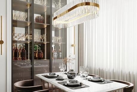 Современная классика с элементами ар-деко в квартире на Краснопутиловской