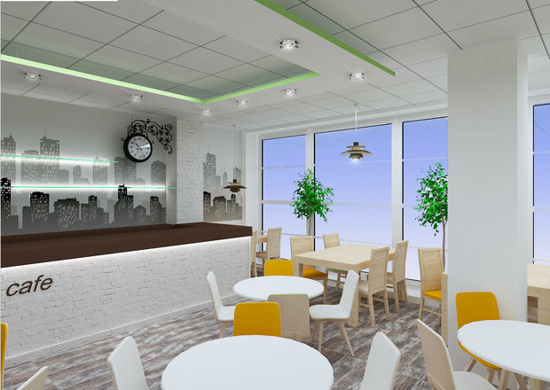 Фото из портфолио Городское кафе в подмосковье – фотографии дизайна интерьеров на InMyRoom.ru