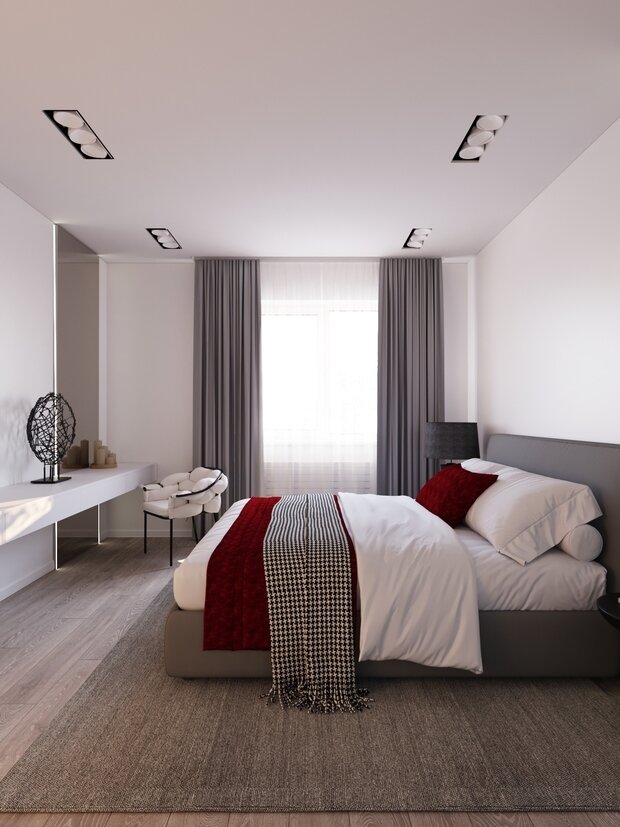 Фото из портфолио Спальня в современном стиле – фотографии дизайна интерьеров на INMYROOM
