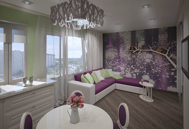 Фото из портфолио Квартира 37 кв.м. – фотографии дизайна интерьеров на INMYROOM