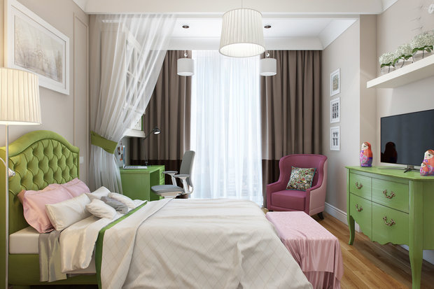 Фото из портфолио Детская комната для юной особы – фотографии дизайна интерьеров на INMYROOM