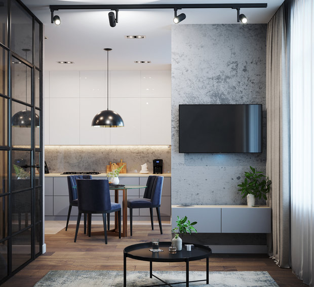 Фото из портфолио Дизайн-проект частной квартиры ЖК "Рассказово" 47,1 м² – фотографии дизайна интерьеров на INMYROOM