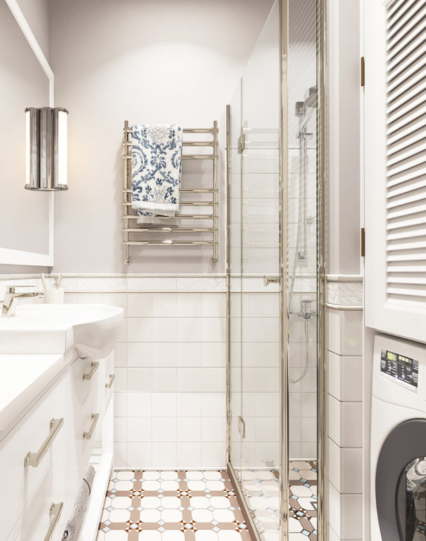 Фото из портфолио Интерьер 1-комнатной квартиры в ЖК Золотые купола – фотографии дизайна интерьеров на INMYROOM