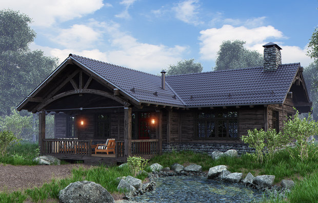 Фото из портфолио Home in the Woods дома – фотографии дизайна интерьеров на INMYROOM