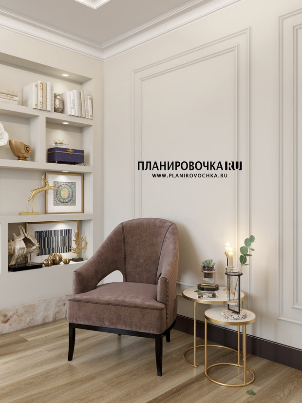 Фото из портфолио ЖК "Ясный", Гостиная 17,7 м2 – фотографии дизайна интерьеров на INMYROOM