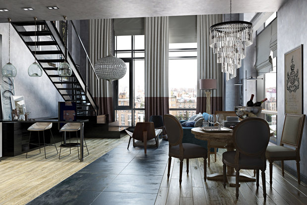 Фото из портфолио TriBeCa Лофт-Апартаменты в Москве – фотографии дизайна интерьеров на INMYROOM