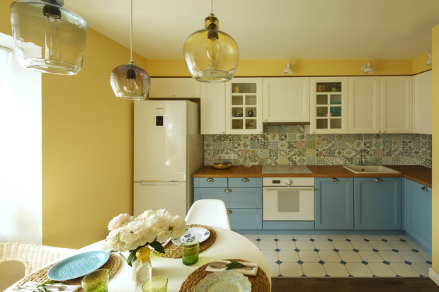 Фотография: Кухня и столовая в стиле Скандинавский, Квартира, Проект недели, Москва, Екатерина Чистова – фото на INMYROOM