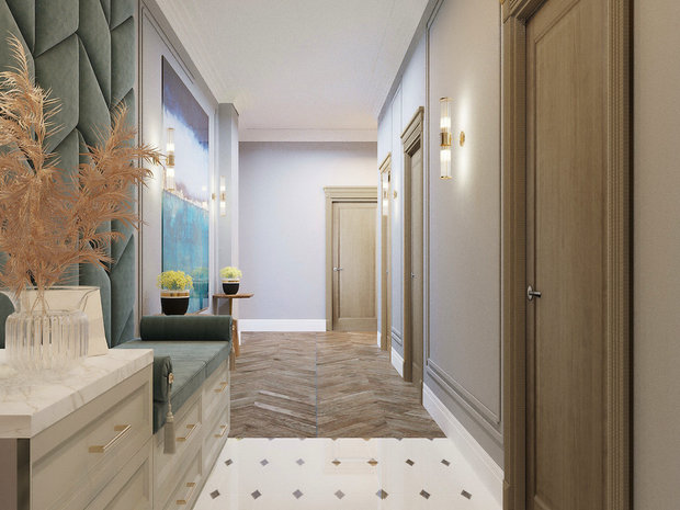 Фотография: Прихожая в стиле Классический, Современный, Квартира, Проект недели, Artek Design Studio, Казахстан, 4 и больше, Более 90 метров, Алматы – фото на INMYROOM
