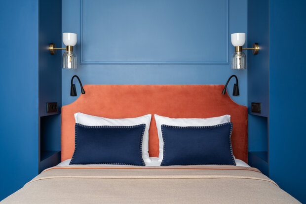 Фотография: Спальня в стиле Современный, Квартира, Проект недели, Москва, 2 комнаты, 40-60 метров, Мила Генч – фото на INMYROOM