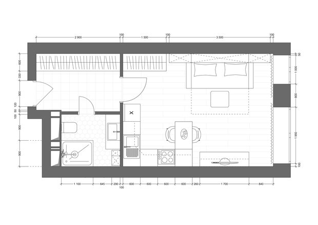 Фото из портфолио Студия 29м2,  Москва – фотографии дизайна интерьеров на INMYROOM