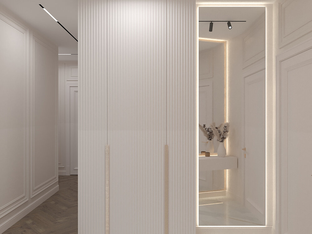 Фото из портфолио Дизайн квартиры в стиле неоклассика – фотографии дизайна интерьеров на INMYROOM Фото из портфолио Дизайн квартиры в стиле неоклассика – фотографии дизайна интерьеров на INMYROOM