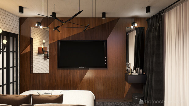 Фото из портфолио Мужской лофт – фотографии дизайна интерьеров на INMYROOM