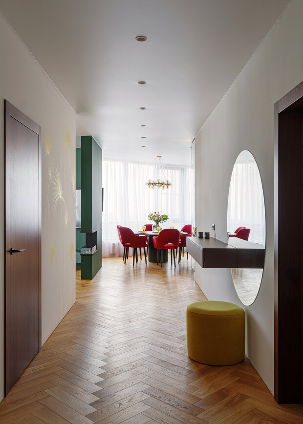 Фотография: Прихожая в стиле Современный, Эклектика, Квартира, Проект дня, Воронеж, 3 комнаты, Более 90 метров, Олеся Логунова, Полина Пешкова, Collage.Studio – фото на INMYROOM