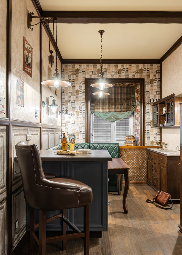 Фото из портфолио Кухня в стиле английского паба – фотографии дизайна интерьеров на INMYROOM
