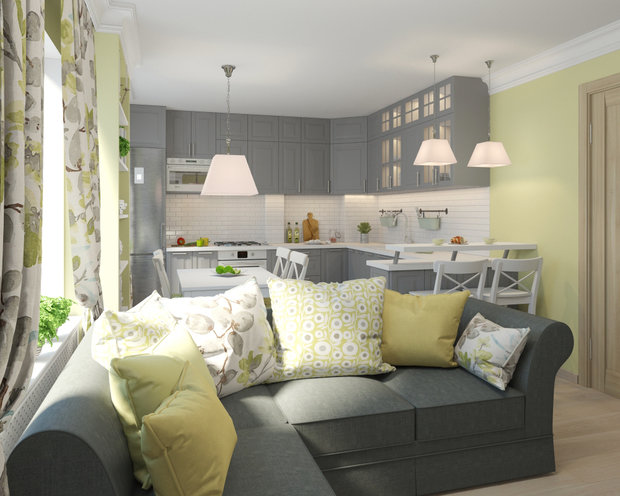 Фото из портфолио Двухкомнатная квартира в скандинавском стиле – фотографии дизайна интерьеров на INMYROOM