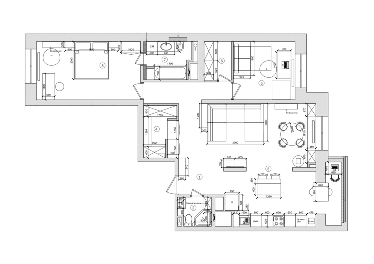 Фотография: Планировки в стиле , Современный, Квартира, Проект недели, Санкт-Петербург, 3 комнаты, 60-90 метров, Нина Симонова – фото на INMYROOM Фотография: Планировки в стиле , Современный, Квартира, Проект недели, Санкт-Петербург, 3 комнаты, 60-90 метров, Нина Симонова – фото на INMYROOM