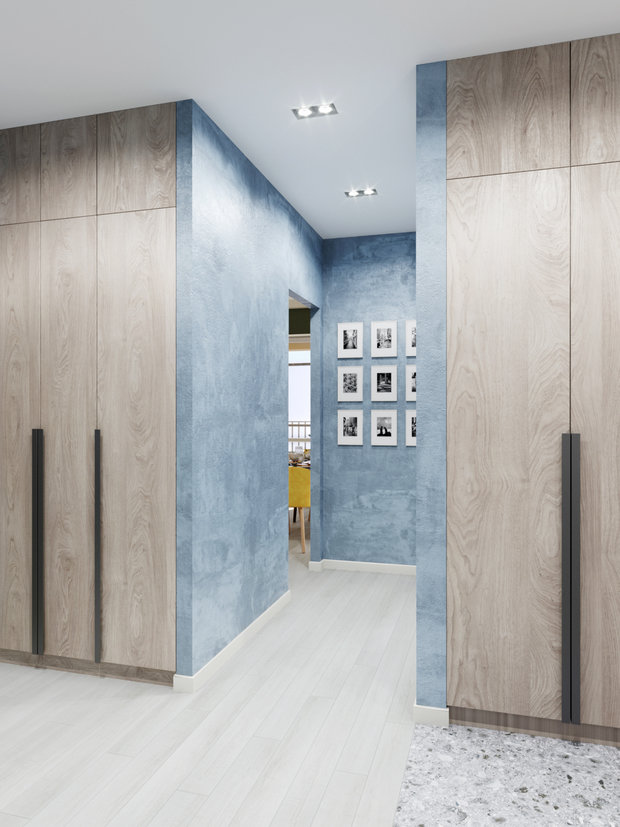Фото из портфолио В оттенках синего – фотографии дизайна интерьеров на INMYROOM