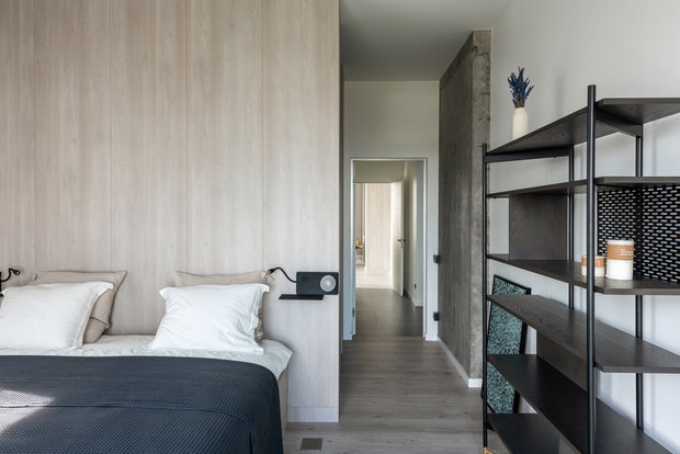 Фотография: Спальня в стиле Минимализм, Современный, Квартира, Проект дня, Киев, PLANiUM, 4 и больше, Более 90 метров – фото на INMYROOM