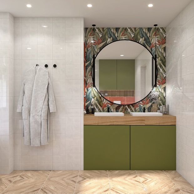 Фото из портфолио Дизайн санузла 13 кв.м – фотографии дизайна интерьеров на INMYROOM