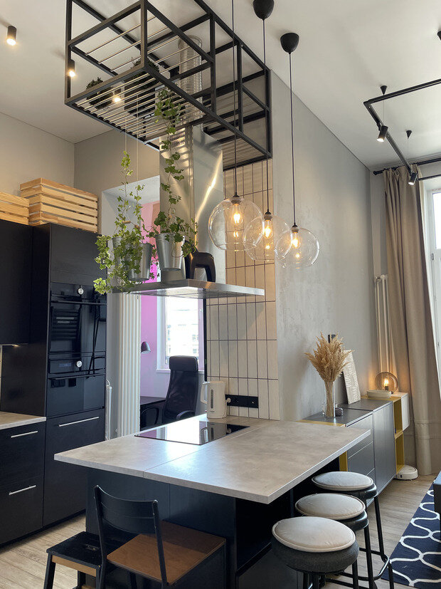Фотография: Кухня и столовая в стиле Лофт, Скандинавский, Современный, Ремонт на практике – фото на INMYROOM