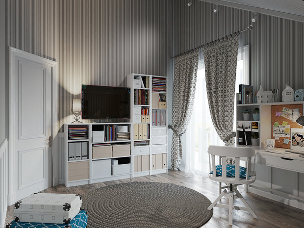 Фотография: Детская в стиле Прованс и Кантри, Дом, Проект недели, Дом и дача, Екатеринбург, Юлия Калеми, 4 и больше, Более 90 метров – фото на INMYROOM