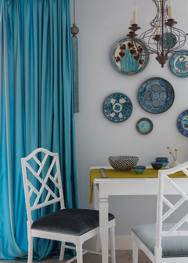 Фотография: Кухня и столовая в стиле Восточный, Квартира, Проект недели, Москва, Маргарита Мустафина, Кирпичный дом, 3 комнаты, 60-90 метров, II-29 – фото на INMYROOM