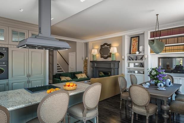 Фотография: Кухня и столовая в стиле Прованс и Кантри, Классический, Проект недели, Дом и дача, Московская область, Таунхаус, Дмитрий Коротецкий, Виктория Коротецкая, Lab21Studio, дуплекс – фото на INMYROOM