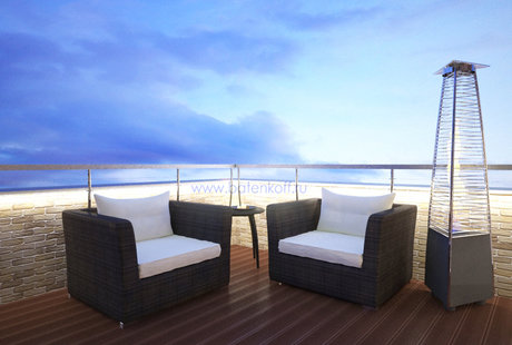 Москва. Дизайн проект террасы в пентхаусе 