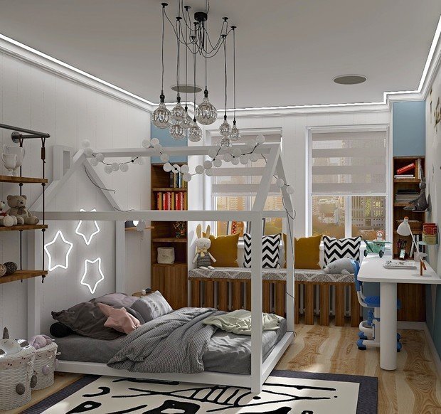 Фото из портфолио Двухкомнатная квартира – фотографии дизайна интерьеров на INMYROOM