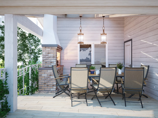 Фото из портфолио Гостевой дом-баня, г.Москва – фотографии дизайна интерьеров на INMYROOM