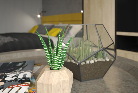 Проект квартиры студии "Loft_диагональ"