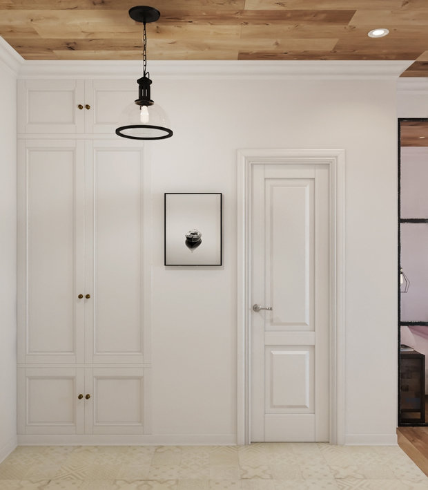Фотография: Прихожая в стиле Скандинавский, Современный, Квартира, Студия, Проект недели, Новая Москва, Евгения Матвеенко, FlatsDesign, Монолитный дом, 40-60 метров, ЖК «Рассказово» – фото на INMYROOM