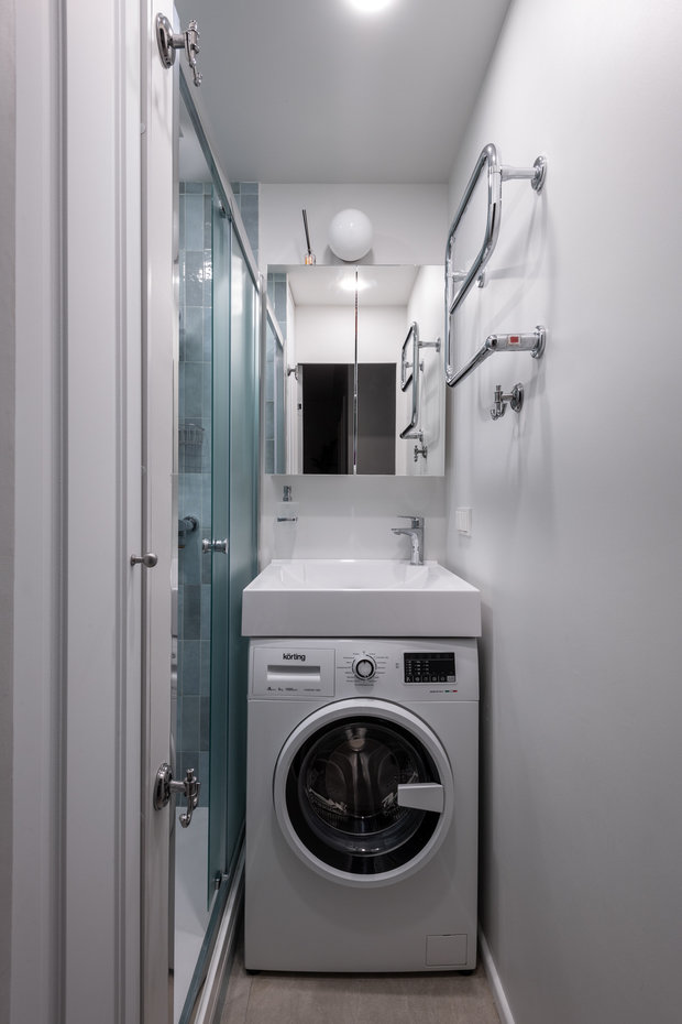 Фотография: Ванная в стиле Современный, Квартира, Проект дня, Москва, 4 и больше, 60-90 метров, Алеся Котова – фото на INMYROOM