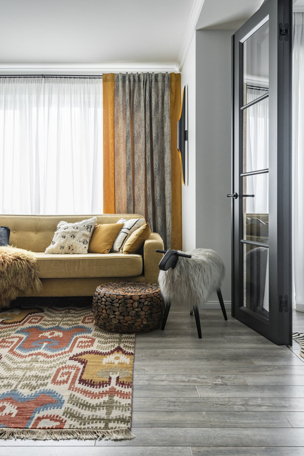 Фото из портфолио Квартира для молодой девушки   с элементами этники. – фотографии дизайна интерьеров на INMYROOM