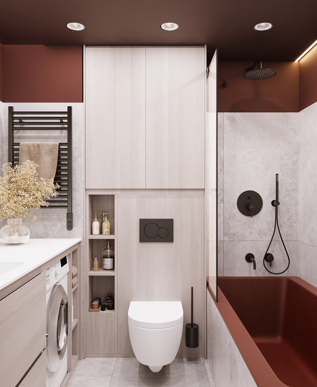 Фото из портфолио Дизайн интерьера двухэтажной квартиры  в стиле минимализм – фотографии дизайна интерьеров на INMYROOM