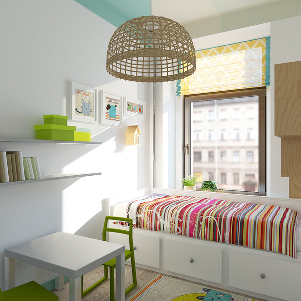 Фото из портфолио CinemaLoft. Лофт в центре Петербурга для молодой семьи – фотографии дизайна интерьеров на INMYROOM