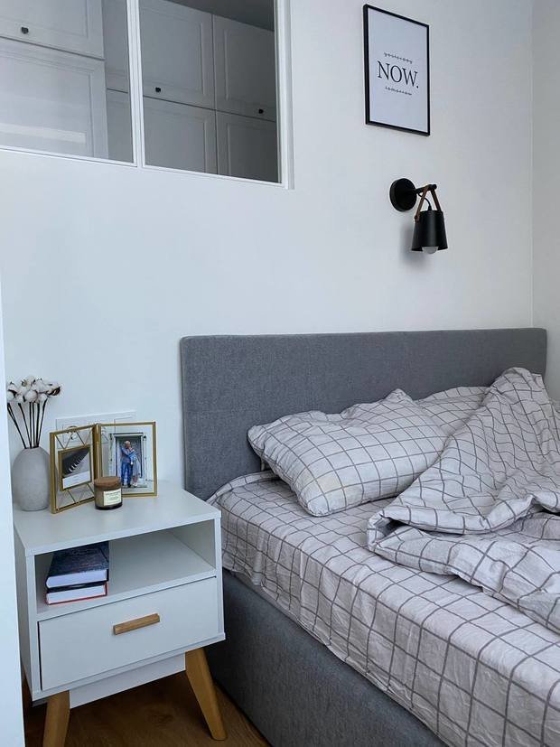 Фотография: Спальня в стиле Скандинавский, Минимализм, Современный, Квартира, Студия, Проект недели, Санкт-Петербург, до 40 метров, Екатерина Карасева – фото на INMYROOM