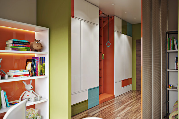 Фотография: Детская в стиле Минимализм, Лофт, Современный, Квартира, Проект недели, Московская область, П-44, Панельный дом, Переделкино Ближнее, Cultura-дизайн, 3 комнаты, 60-90 метров – фото на INMYROOM
