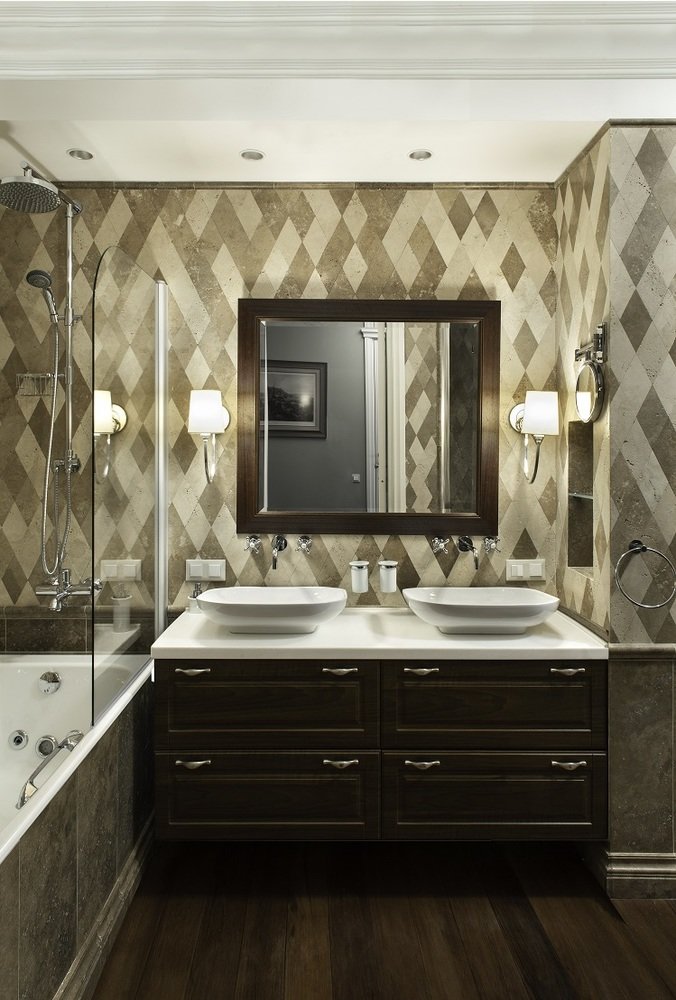 Фотография: Ванная в стиле Современный, Эклектика, Квартира, Дома и квартиры – фото на INMYROOM Фотография: Ванная в стиле Современный, Эклектика, Квартира, Дома и квартиры – фото на INMYROOM