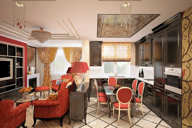 Фото из портфолио Пламя страсти – фотографии дизайна интерьеров на INMYROOM