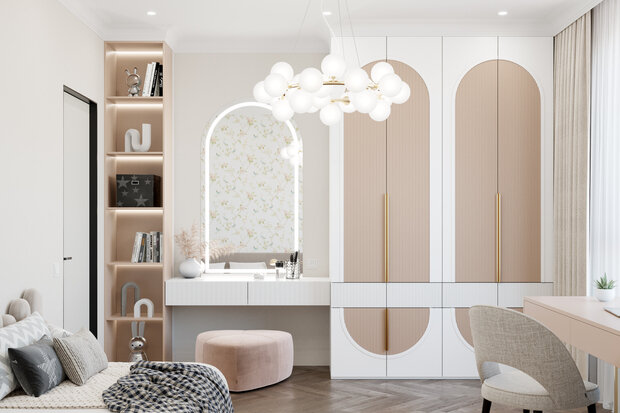 Фото из портфолио Интерьер квартиры в стиле неоклассика РП Заречье – фотографии дизайна интерьеров на INMYROOM